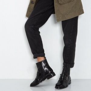 Jeffrey Campbell Patent Leather Baron Boot